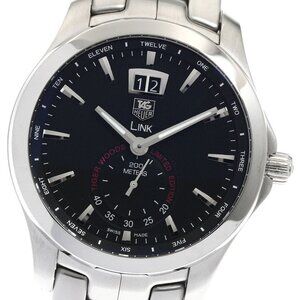 TAG HEUER Link WJF1010 Tiger Woods model black Dial Quartz Men's Watch_892366